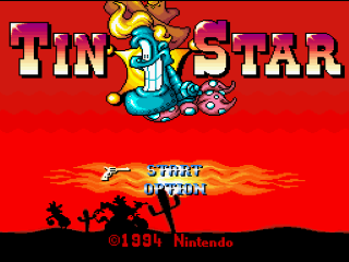 Tinstar title screen for Super Nintendo